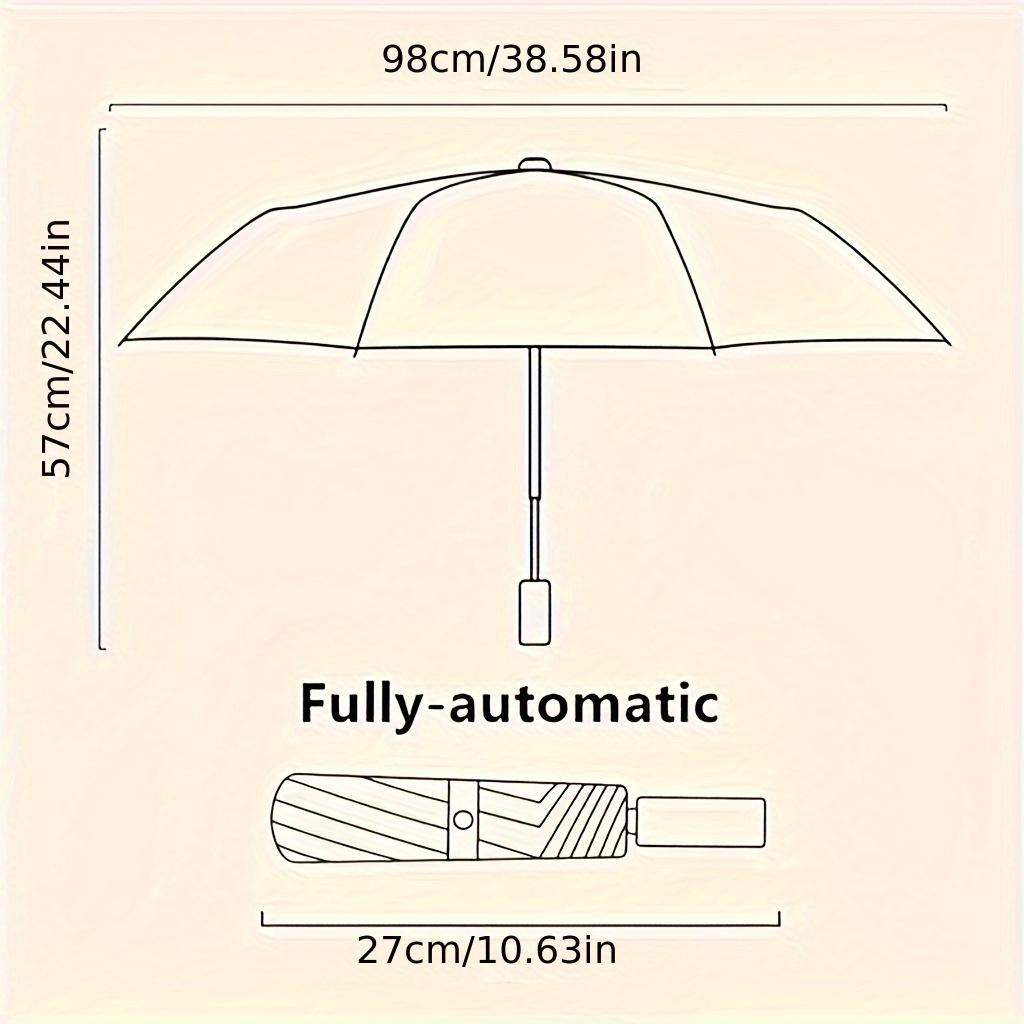 Disney Mickey Mouse Yellow Black Splatter Print Automatic Folding Umbrella, Cute Cartoon Mickey Windproof Waterproof Travel Umbr