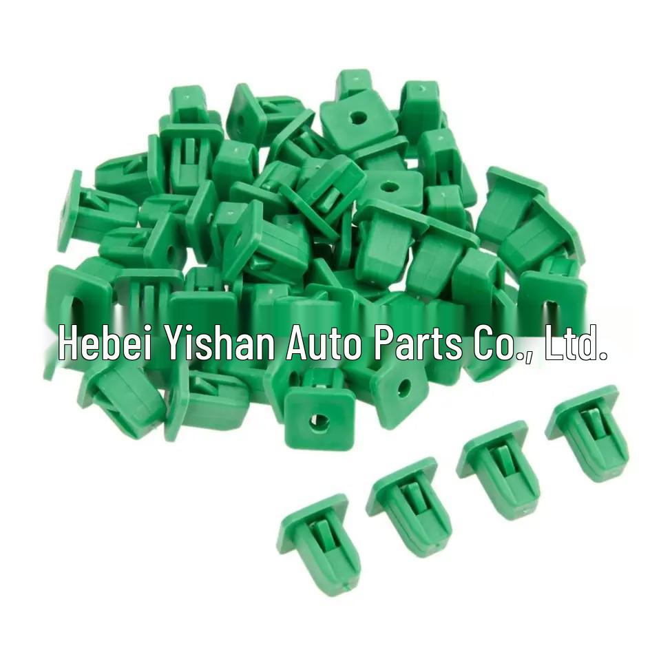 Haishi Jinbei Foton Rear Door Floor Clip: 8mm White/Green Fastener