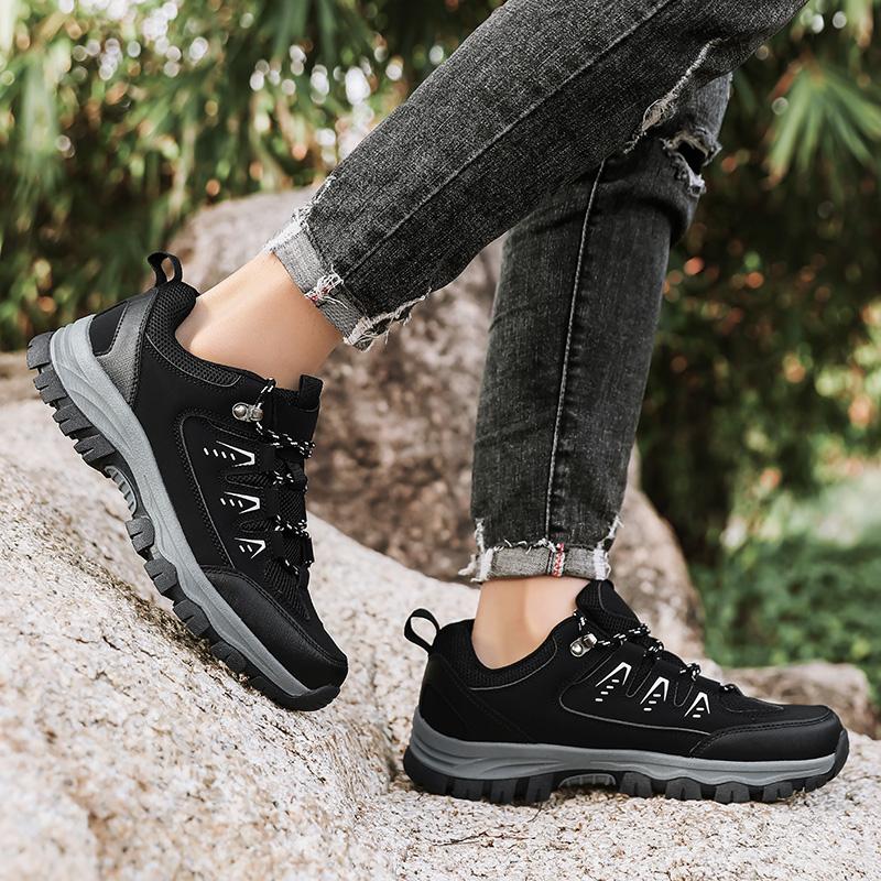 Men‘S Outdoor Hiking Shoes Tourist Trekking Sneakers Mountain Climbing Trail Jogging Shoes Wear-Resistant Trekking Walking