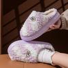 New cotton slippers autumn and winter non-slip and deodorant thick-soled couple slippers winter indoor home warm cotton slippers