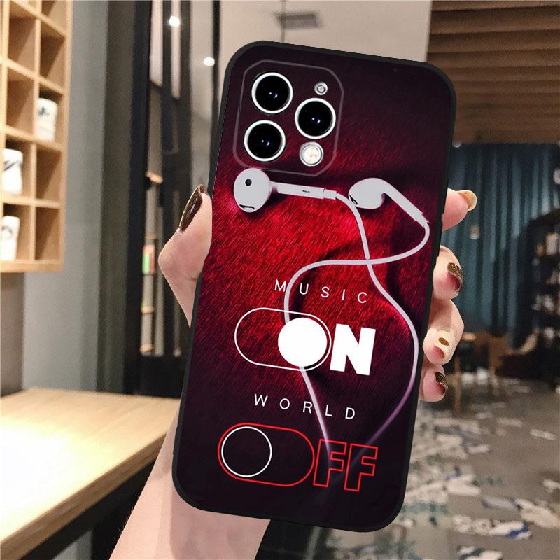 Love Music Phone Case For iphone 17 Pro Max 17 Pro Air 16 15 14 13 Pro Max 15 16 Pro 15Plus