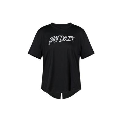 Casual Sports Letter Print American Vintage Solid Color Round Neck Short Sleeve T-Shirt Women T-Shirt Black CD9635-010