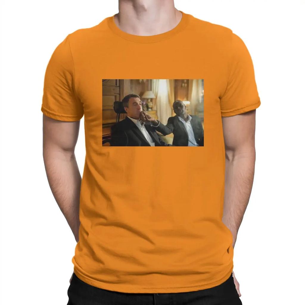 Popular Comedy Movies T Shirts Intouchables Novelty Tee Shirt Short Sleeve Round Neck T-Shirts Cotton Birthday Gift Tops Unisex