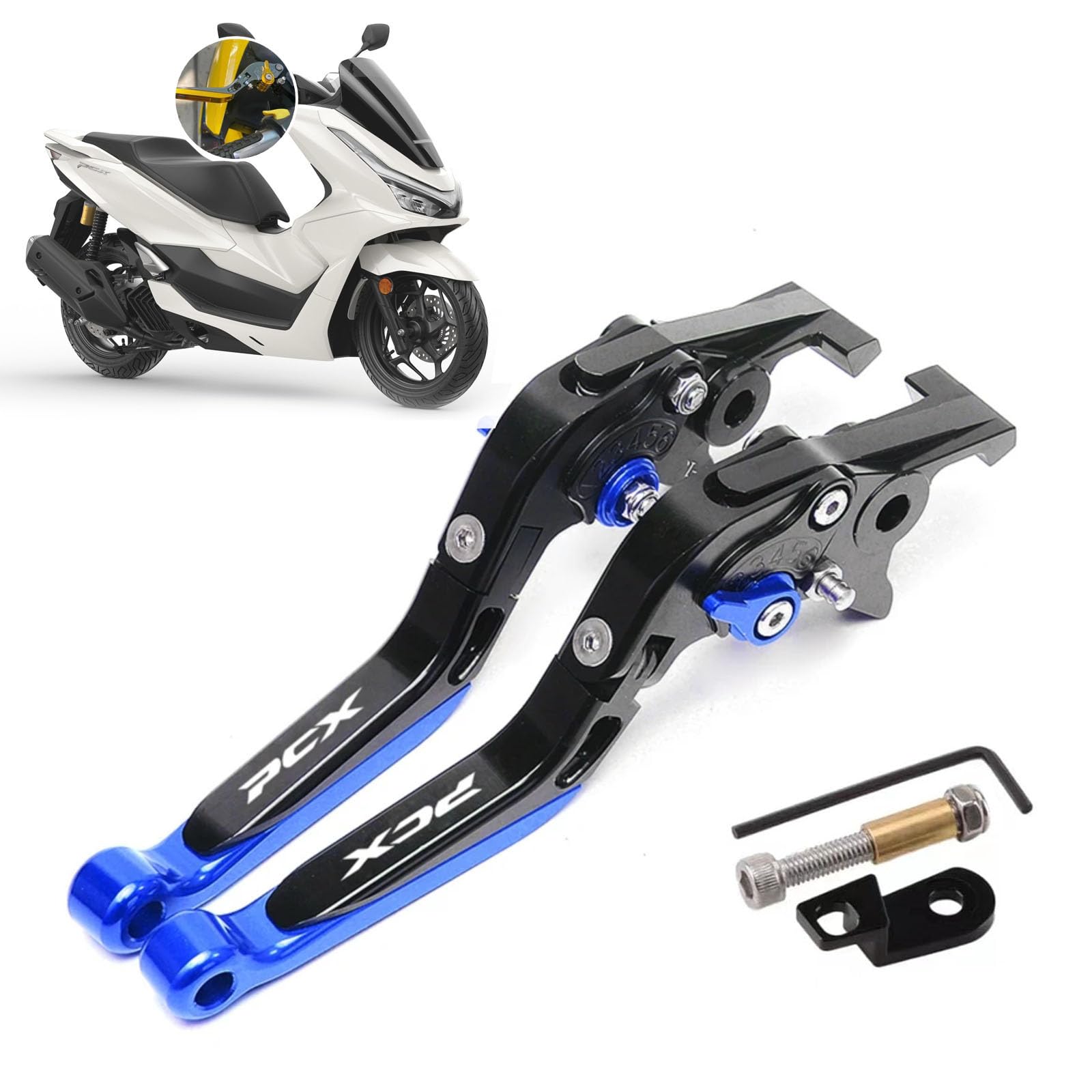 GoGoDDJP Для PCX160 PCX160 PCX125 PCX125 PCX150 PCX150 2025-2019 Аксессуары для мотоцикла С ЧПУ Парковка синий