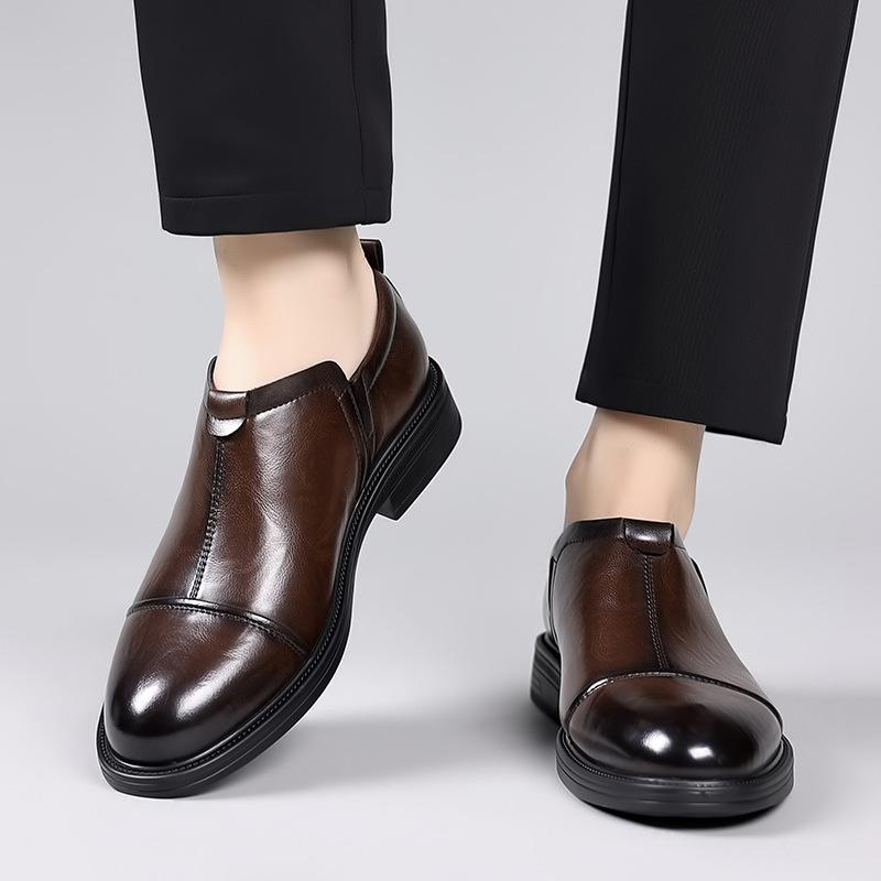 Dress leather shoes men's business British style foot cover casual shoes men's one-pedal lazy shoes fashion men's shoes