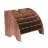 Multi-Layer Wooden Desktop Organizer for Office Supplies and A4 Documents