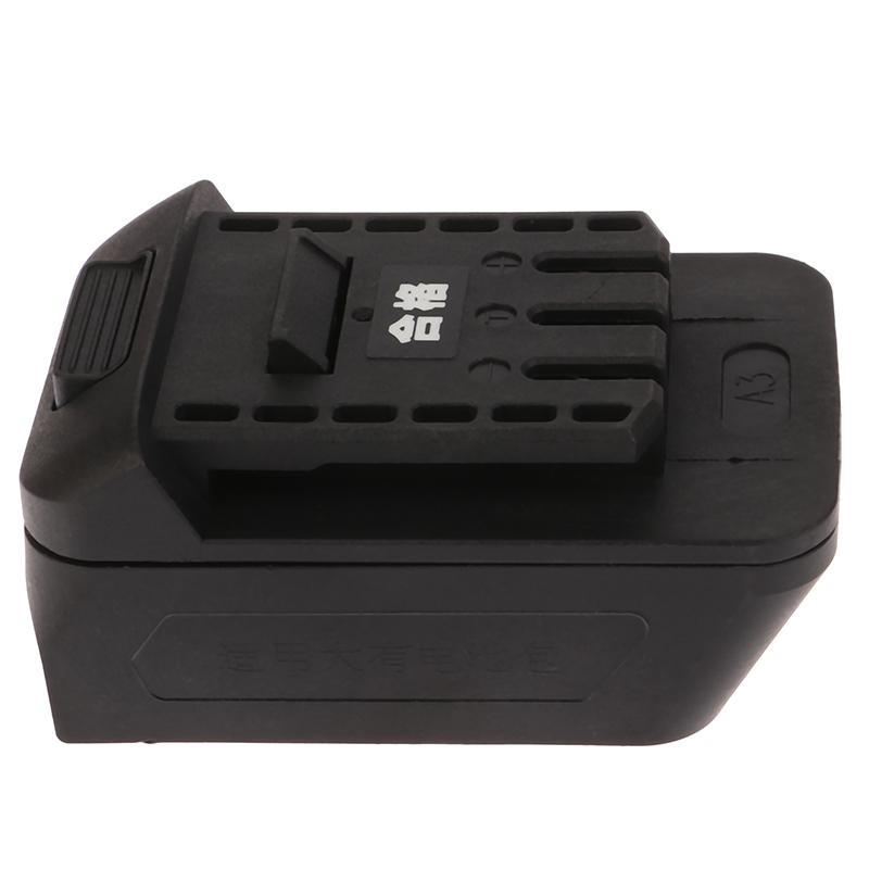 Easy Installation Practical Battery Adapter Connector High Power Applications Plastic Li-Ion Battery Black