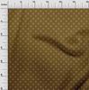 oneOone Cotton Flex Brown Fabric Dot & Honey Bee Quilting Supplies Print Sewing Fabric By The Yard 40 Inch