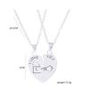 2 Pcs I Love You Heart Pendant Necklace Set Lock And Key Choker Chain For Couple Lovers Romantic Jewelry Valentine's Day Gift
