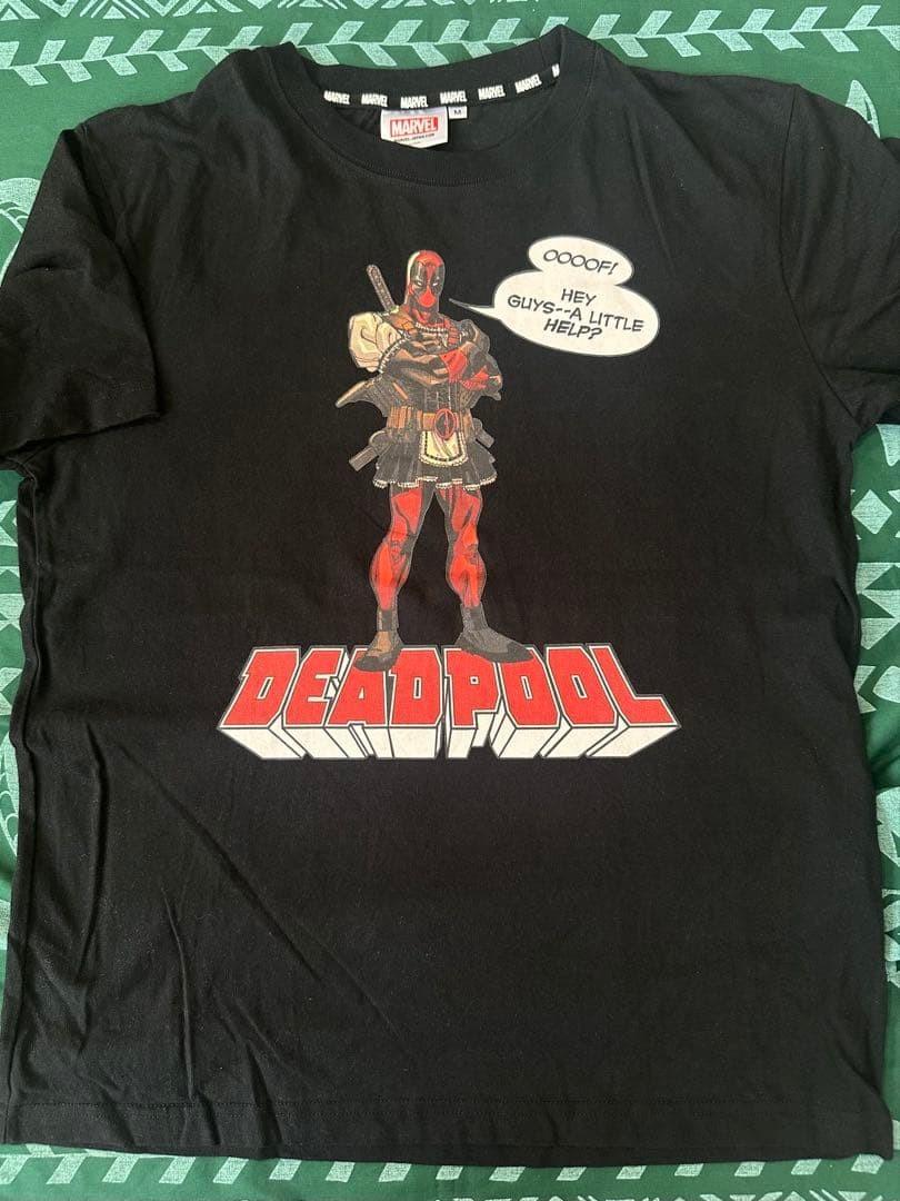 Vintage MARVEL Deadpool T-shirt Black XXL
