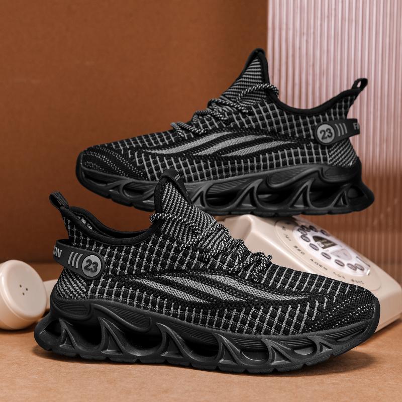 

Горячие продажи Мужские кроссовки для бега Дышащие спортивные кроссовки Уличные Нескользящие кроссовки Пара Повседневные Удобные Кроссовки для бега 45 чёрный