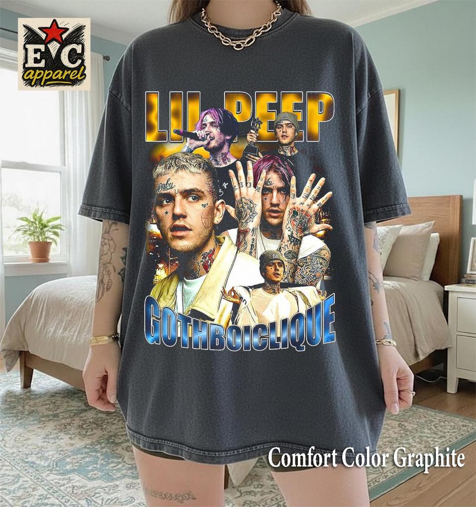 Comfort Colors® 1717 Vintage Vintage LIL PEEP , 90s band Shirt, Private Music, Cry Baby shirts, Trendy Shirts, Goth shirts LP001