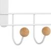 Iron Back Door Hooks White Door Towel Hanger Bathroom Accessories Door Hanger Rack  Home Storage