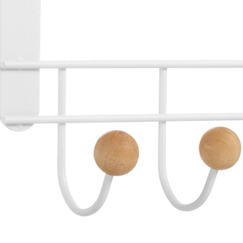 Iron Back Door Hooks White Door Towel Hanger Bathroom Accessories Door Hanger Rack  Home Storage