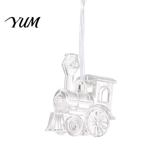 Shiny Simulated Glass Charms Faux Crystal Christmas Ornaments, Clear Acrylic Reindeer/Bell/Wreath/Wine Winter Hanging Tree Decorations Wonderland