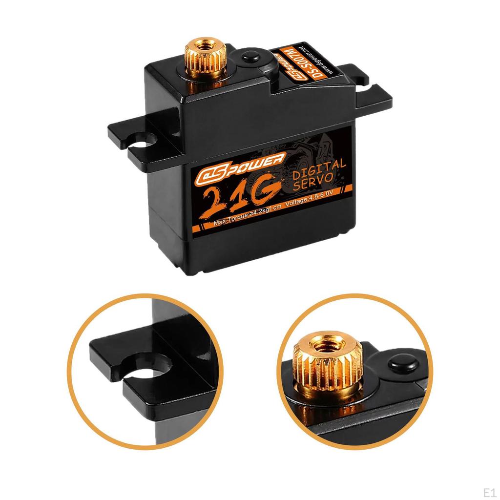 21G Gear Digital Servo RC Car Upgrade 1/12 Supplies Direct Replacement Mini JST2.54 for MN82
