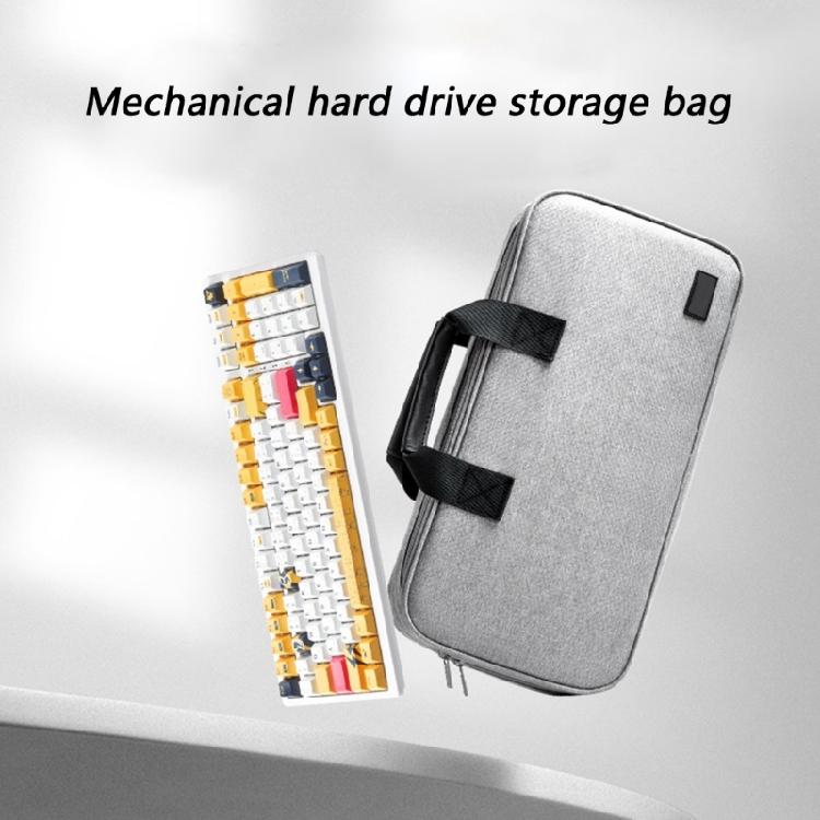 Handheld Keyboards Organizers with Protective Cover and Storage Compartments for Charging Cables Mouse Shock Absorbing Oxfords Fabric