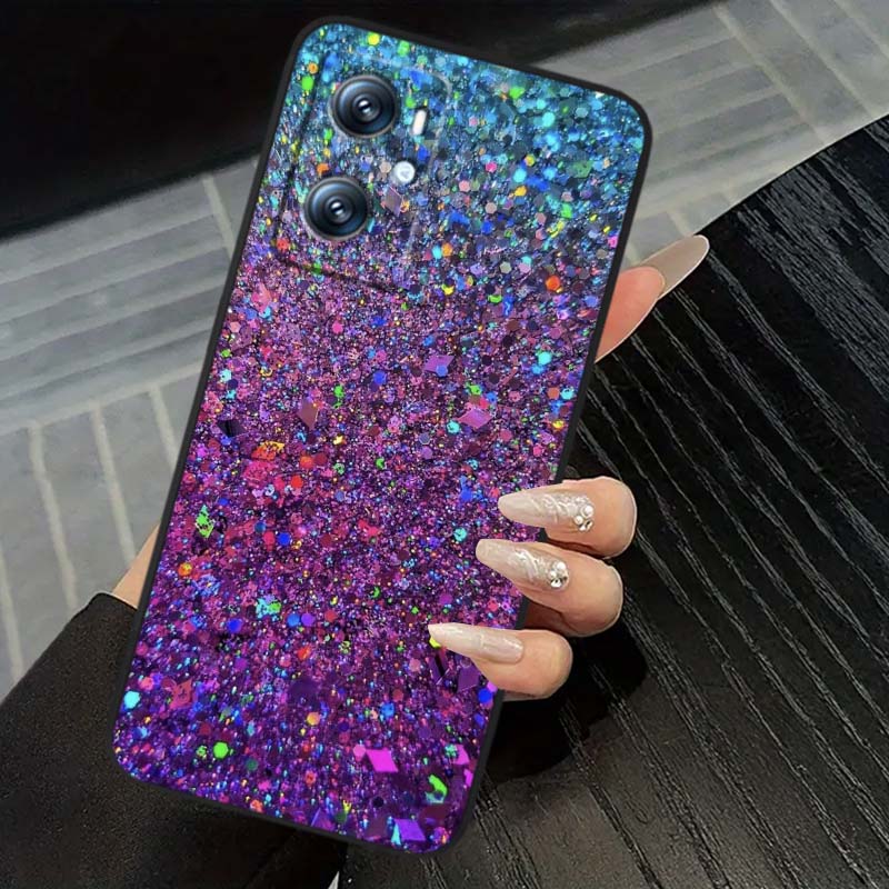 Shining creative patterns For OPPO Reno 5 6 7 A96 A40 A58 Realme GT A74 A78 Neo2 A74 A78 Find X5 X3 X7 X8 Black Phone Case