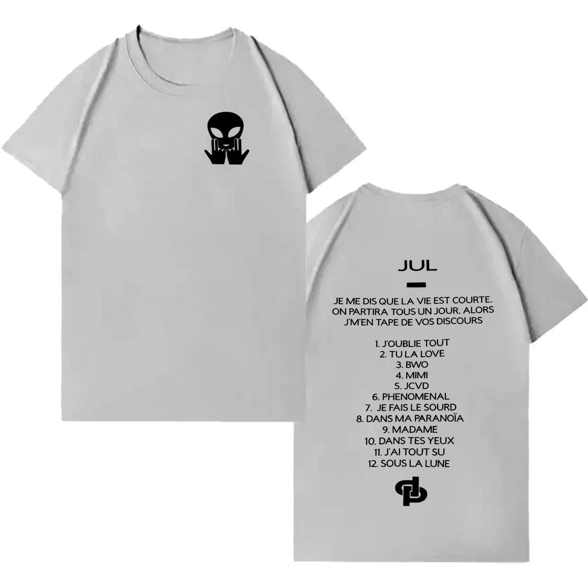 

2026 Streetwear Hiphop Rapper Jul Merch Print Tshirt Gothic Cotton Oversized Tshirts Unisex Women Fashion Summer Shortsleeved 4XL