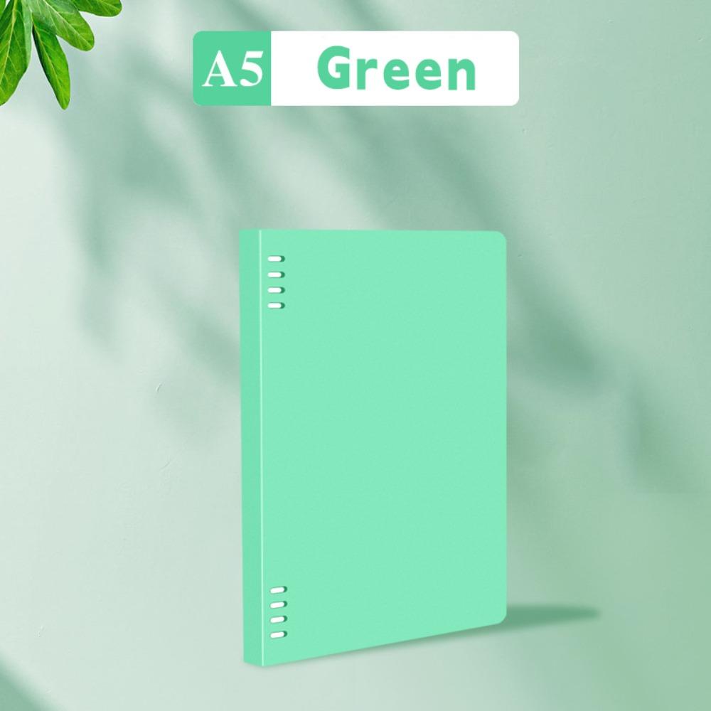 

Блокнот А5/В5 Знімний блокнот на кільцях Простий блокнот Студент Green Shell-A5