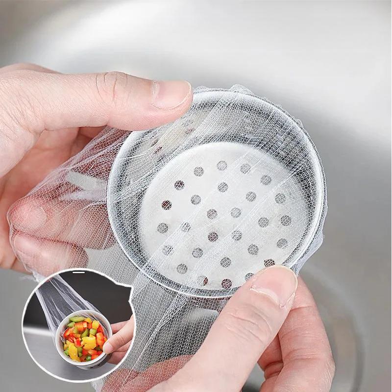 Disposable Kitchen Sink Strainer Drain Filter Net Food Waste Disposal Bag One-time Use Drainage Filter for Kitchen Sink