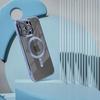 Case For Iphone 15 Pro Max Magsafe Reinforced Case Blue Case + Glass