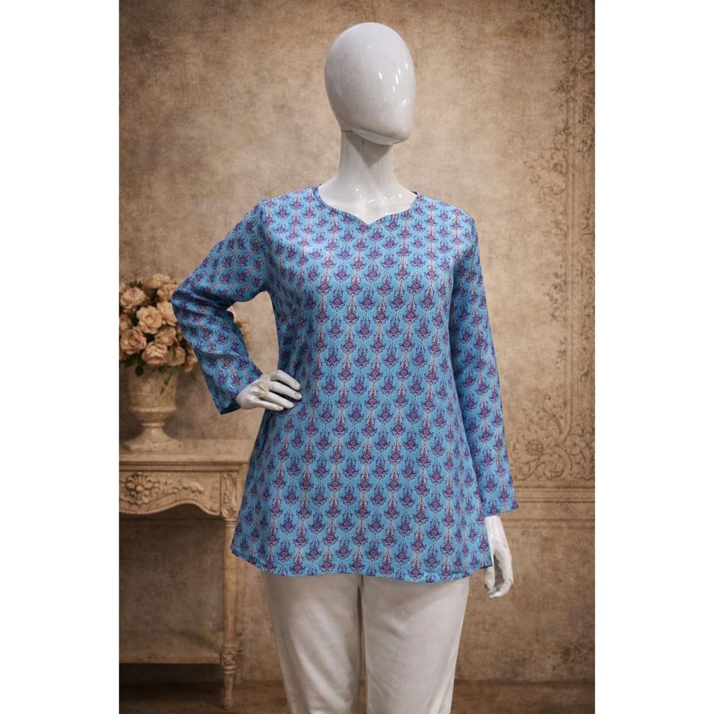 Women Designer Short Kurti Set Bollywood Beautiful Ethnic Top Kurta Set Dress
