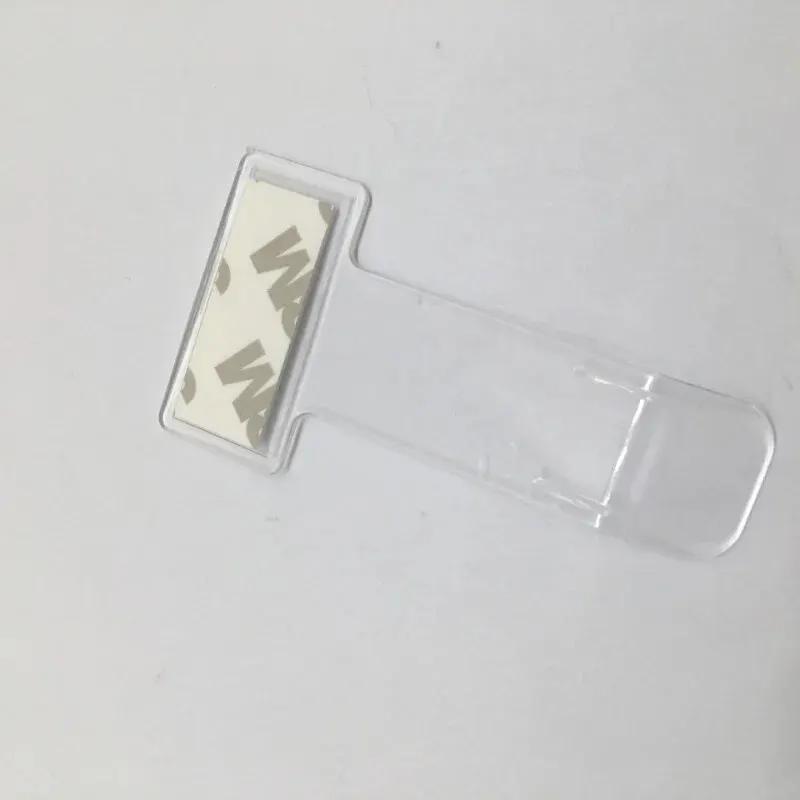 2PCS Transparent Car Parking Ticket And Receipt Card Holder Clip Universal Vehicle Windscreen Sticker Plastic Car Accessories