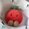 Fruit Plush Toy Eggplant Tomato Pink Peach Banana Pear Persimmon Vegetable Doll Simulation Birthday Christmas Gifts Decor
