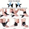1/2Pairs Adjustable Ankle Support Pad Breathable Anti-Slip Ankle Compression Sleeve Running Football Foot Prevention Bandage