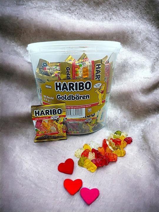 Żelki Haribo 1Kg Owocowe Mini Złote Misie (100Szt X 10G) Niemieckie