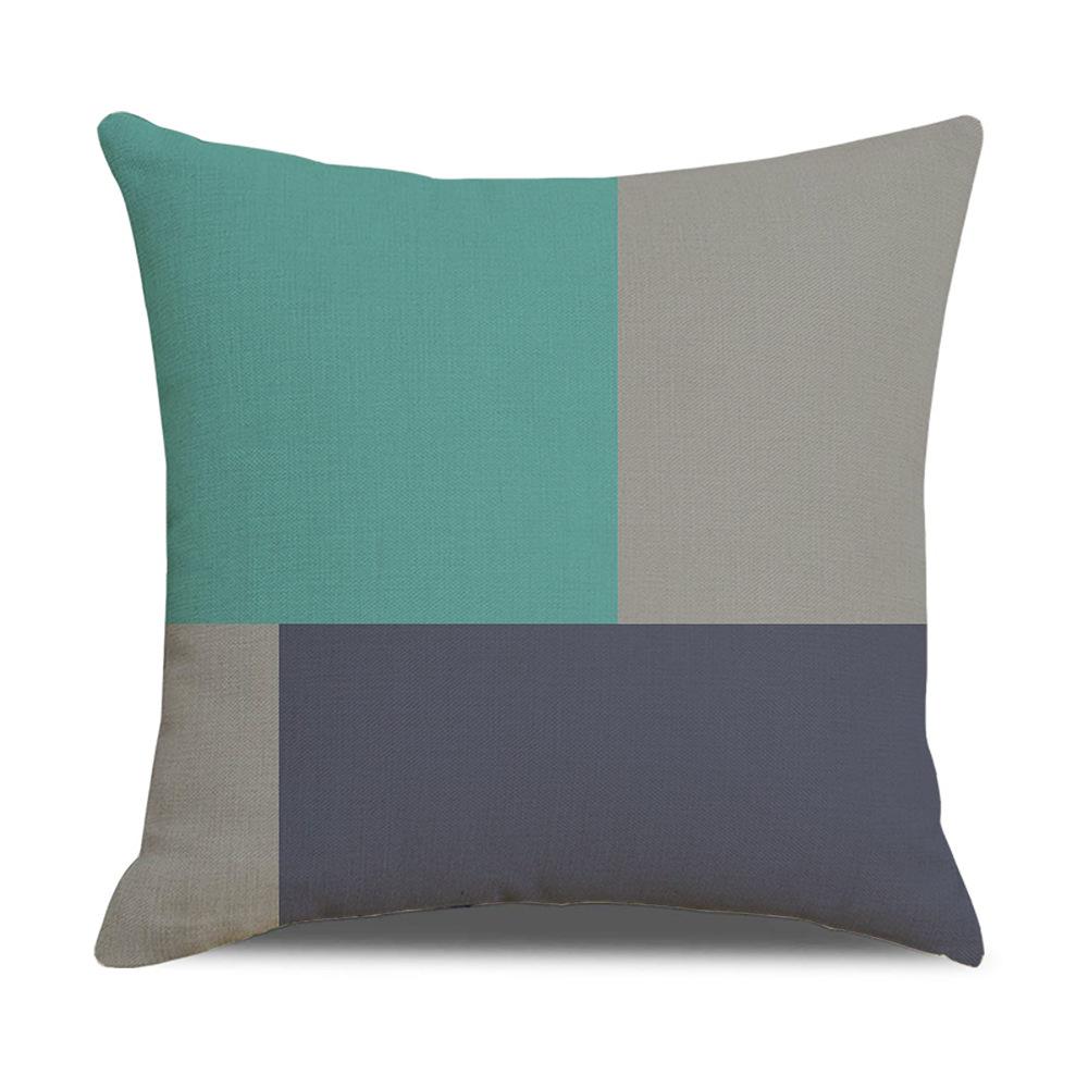 Nuova Copricuscino Decorativo Nordic Moderno Semplice in Lino Copricuscino per Divano con Motivo Geometrico