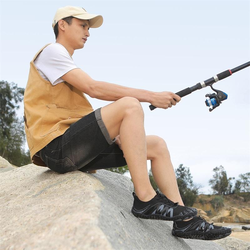 Leichte Atmungsaktive Herren Wasserschuhe Damen Barfuß Schnelltrocknende Aquaschuhe Rutschfeste Strand Wat Sportschuhe zum Schwimmen Surfen Angeln