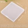 Mini Plastic Box Square Transparent Packing Box Dustproof Durable Id Card Parts Storage Box