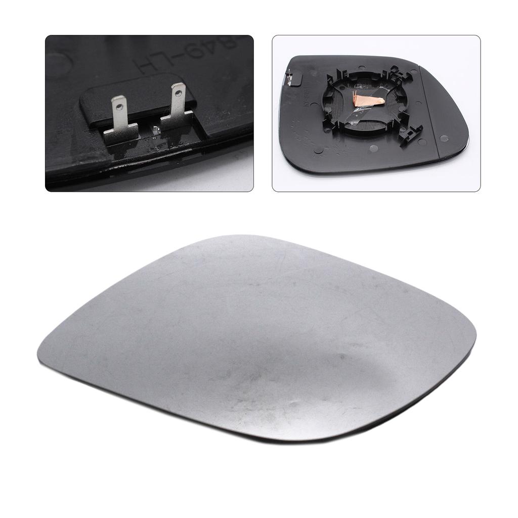 Car Left Door Side Mirror Glass Rearview Mirror Lens Wide Angle with Heated Convex Base Suitable For VW-Amarok 2010-2018