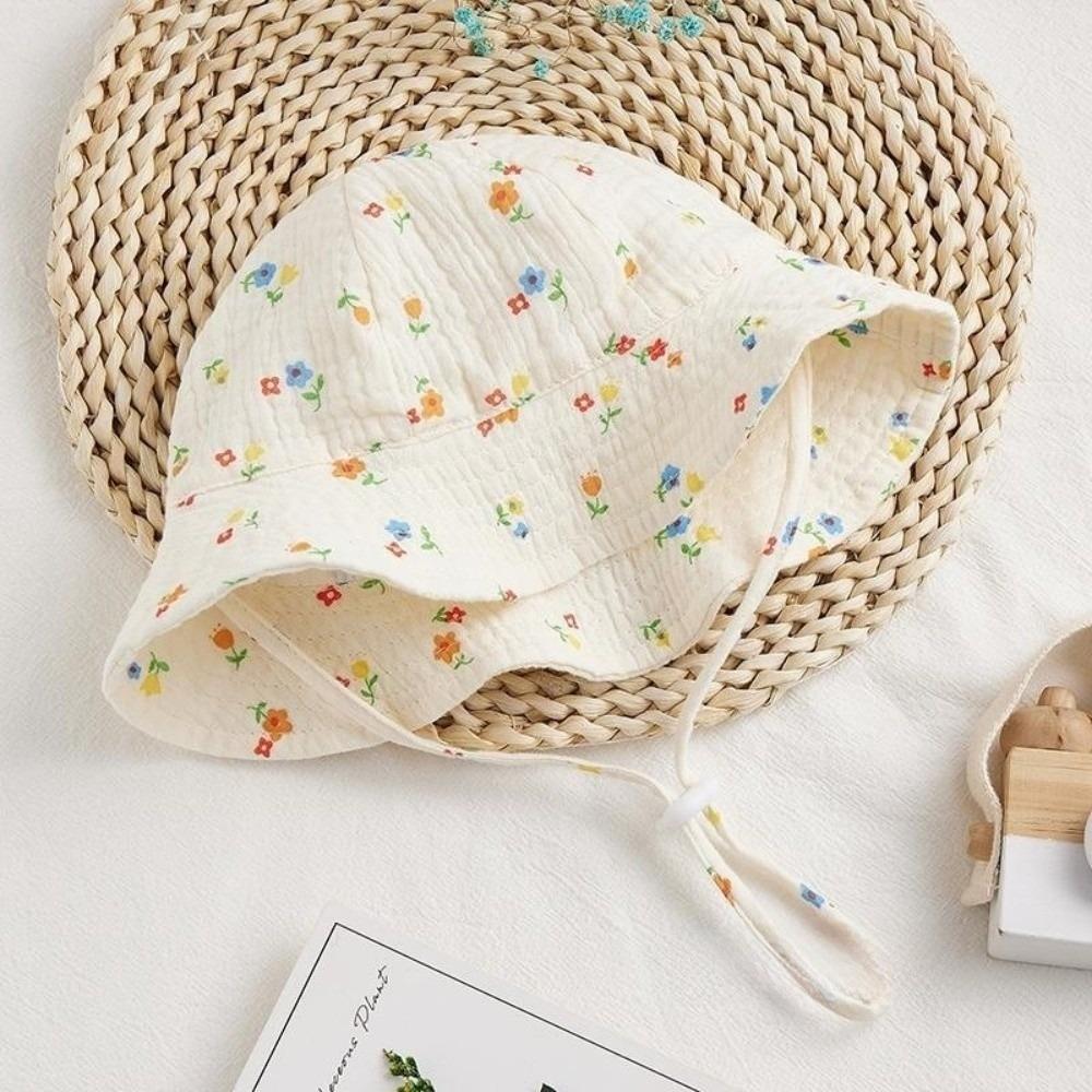Cotton Infant Bucket Hat Love Heart Children's Fisherman Hat Cute Kid Sunhat  Kid