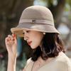 Koreanischer eleganter Bucket Hat Mode H Standard UV-Schutz Damen Strick-Beckenhut Outdoor Reise Sonnenschutz Sonnenhut