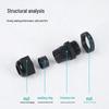 Nylon Waterproof Cable Gland Connector with Locknut M8/PG63