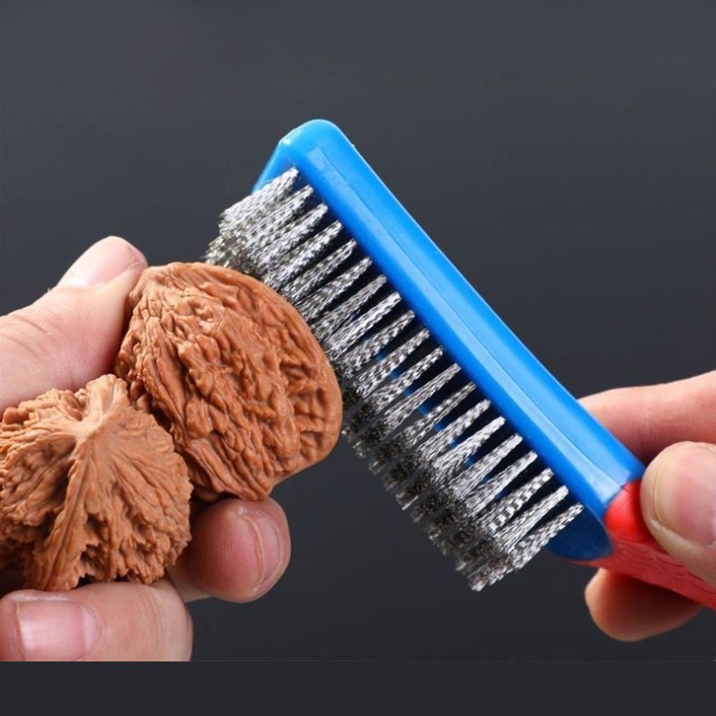High Durability Effective Silicone Handle Steel Wire Brush Suitable For Efficient Cleaning Of Kitchen Stove & BBQ Grills