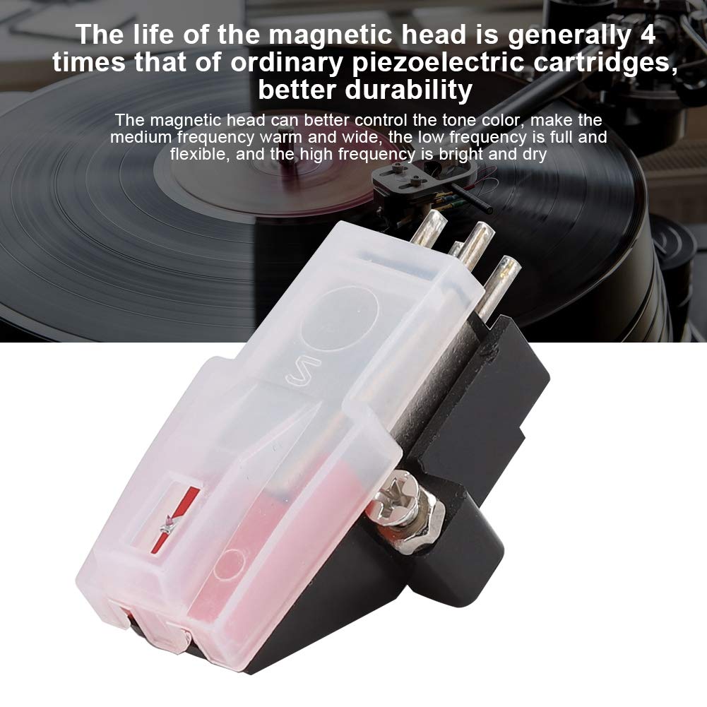 Stylus Cartridge for Phonograph Dual Moving High High Turntable for Stereo Vinyl Record Cartridge Stylus Turntables, Magnets, Output, Precision,