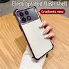 Plating Shockproof Clear Phone Case For Xiaomi Mi Poco M6 Pro 4G X5 X3 X6 Pro X3 NFC C65 13T 12T Pro Soft Silicone Glitter Cover