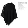 Winter Shawl Solid Color Buttons Closure Autumn Winter Shawl Tops Solid Color Soft Cozy Thickened Women Shawl