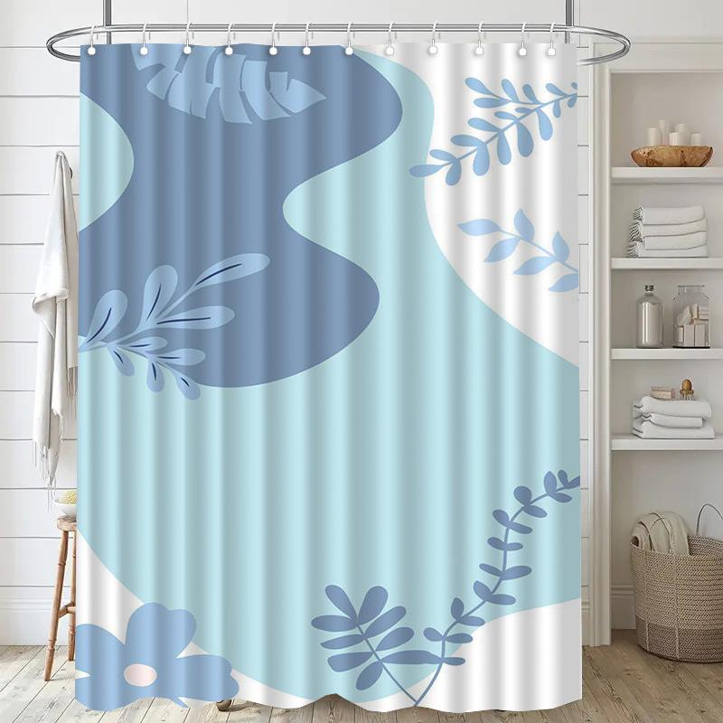 Pumpkin Black Cat Washable Dirt-Resistant Shower Curtain Shower Head waterproof Polyester Bath Curtain For Home Decor