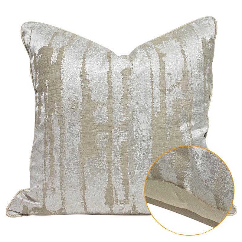 Villa Large Cushion Sofa: Soft Furnishings, Bedroom Furniture, Abstract Pillowcase, Light Luxury Style