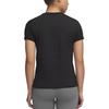 Under Armour Short Sleeve Pullover Crew Neck Solid Logo T-Shirt Women Tops 6010870-008