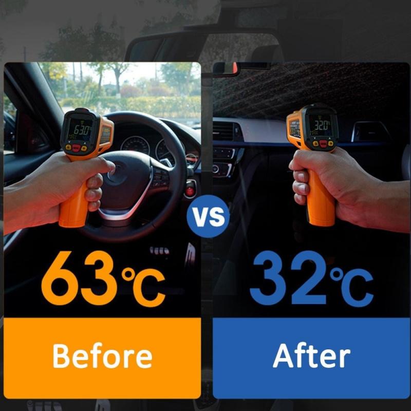 Pare-soleil de voiture pliable Housse de pare-brise Protection UV Isolation thermique Installation facile pour voitures camions SUV