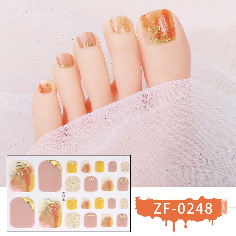 Nové samolepky na nohy, samolepky na nehty, vodotěsné samolepky na nehty s cibulovým práškem 5D imitace diamantu