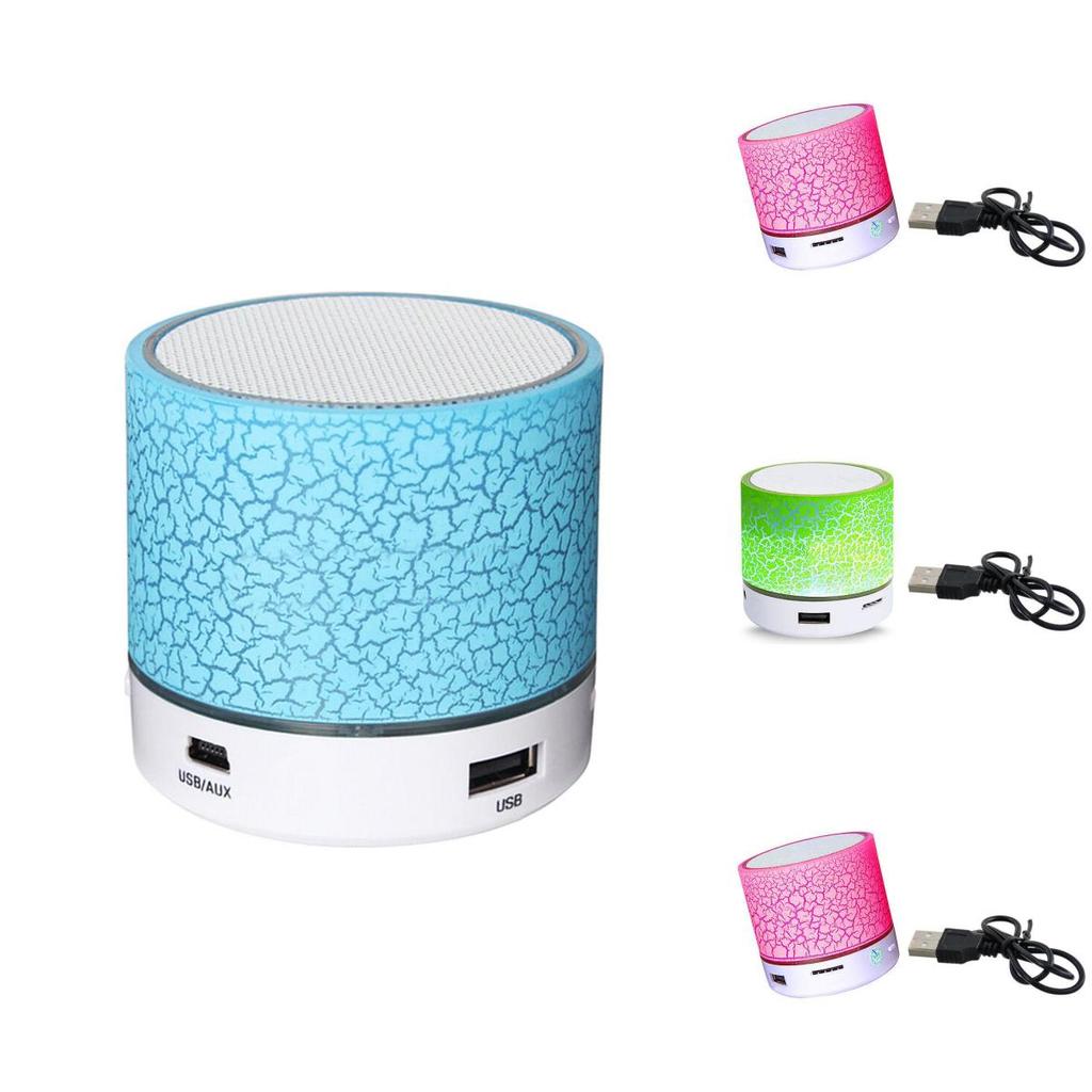 Tragbarer Mini-Bluetooth-Lautsprecher mit LED-Licht, kabelloser Lautsprecher, Geschenk, Auto, Zuhause, Outdoor