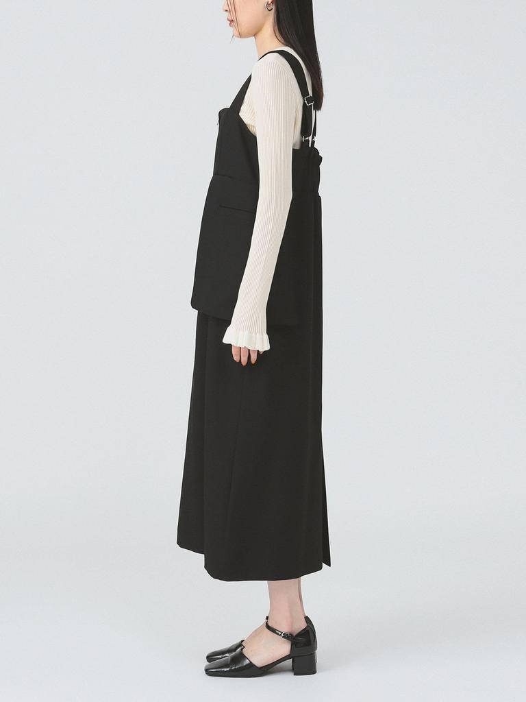 One Piece Out Pocket Dress BLACK 0 [Raybeams] Salopée Women's