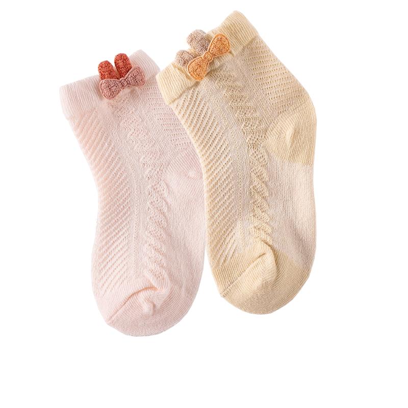 2Pair/lot New Newborn Socks Summer Thin Boys and Girls Baby Socks